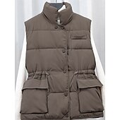 billige Vest-Dame Uformell jakke Bekvem Pustende Lomme Knapper Fritid عادي Feriereise Gate Avslappet Dagligdagstøy Enkeltkneppet Kort Høy krage Normal Ermeløs Yttertøy Svart Beige kaffe Vår Høst