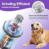 cheap Tool Accessories-Dog Nail Grinder Quiet, Dog &amp; Cat Nail Grinder with LED Light &amp; Battery Display - Painless Nail Trimmer for Small to Large Pets, Thick Nails, and Sensitive Paws