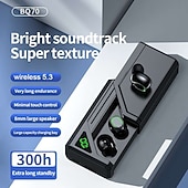 tanie Słuchawki bezprzewodowe True TWS-QB70 Prawdziwe bezprzewodowe słuchawki TWS Douszny Bluetooth 5.3 Sport Głęboki bas na Apple Samsung Huawei Xiaomi MI Trening w siłowni Trekking Bieganie Biznes biurowy