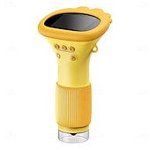 זול מיקרוסקופים ואנדוסקופים-Portable Handheld Microscope מיקרוסקופ 1000X קל לתפעול תאורת לד
