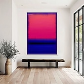 Недорогие Картины маслом-ручная роспись Марк Ротко репродукция холста настенное искусство Ротко абстрактное холст настенное искусство красный и желтый микс абстрактная живопись минимализм художественная живопись домашний