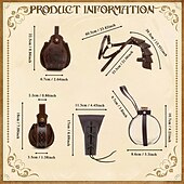 Недорогие Аксессуары и многое другое-Ретро Средневековый Эпоха возрождения Оружие и доспехи шарф Набор аксессуаров Воин Викинг Ranger Маскарадный костюм Муж. Универсальные Викинг Хэллоуин Карнавал Выступление РИЖД Рен Фэйр Взрослые