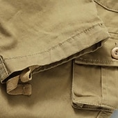 levne Cargo kalhoty-Pánské Kargo kalhoty Kalhoty Dağcı Pantolonu Knoflíky Multi kapsa Bez vzoru Nositelný Venkovní Denní Outdoor a turistika Módní Klasické Šedozelená Armáda žlutá