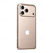 Недорогие Чехлы для iPhone-телефон Кейс для Назначение iPhone 17 Pro Max 17 Air 17 Противоударная рамка Защита от удара Ретро Металл