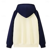 abordables sudaderas basicas hombre-Hombre Sudadera Negro Vino Azul Marino Verde Trébol Azul claro Con Capucha Bloque de color Correa Retazos Bolsillo Deporte Diario Festivos Poliéster Ropa de calle Básico Casual Primavera Otoño Ropa