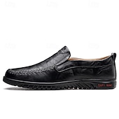 preiswerte Slipper Schuhe-Herren-Slipper aus Kunstleder, lässig, bequem, für Autofahrer – leicht, für Geschäftsreisen und den Alltag