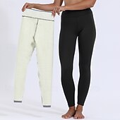 economico Leggings foderati in pile-Per donna Leggings Fodera in pile accogliente Casual Lunghezza intera Misura del girovita medio Semplice Elastico in vita Calore Termico Elasticizzato Vacanza Streetwear Casual Rosso violaceo Grigio