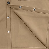 economico Giubbotti Casual-Per uomo Giacca Leggera Giacca Cargo Giacca Casual Vacanza Quotidiano Caldo Tasca Primavera Autunno Semplice Moda Classico Bavero Regolare Nero Rosso Cachi Grigio chiaro Grigio scuro Giacca