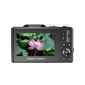 baratos Câmaras, Fotografia &amp; Vídeo-Câmera digital sem espelho com tela flip hd 5k e conectividade móvel wifi, tela ips de 3 polegadas adequada para estudantes de fotografia e videografia.