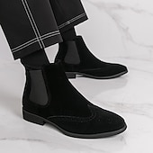 Férfi barna színű, velúr stílusú, bebújós, rugalmas oldalsó szabással rendelkező chelsea csizma, elegáns hétköznapokra, partikra és munkába egyaránt. olcso Chelsea csizma-Férfi barna színű, velúr stílusú, bebújós, rugalmas oldalsó szabással rendelkező chelsea csizma, elegáns hétköznapokra, partikra és munkába egyaránt.