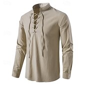 abordables Conjuntos-Retro Antiguo Medieval Renacimiento Traje de cosplay Accesorios Pirata Vikingo Disfraz Hombre Vikingo Pirata Víspera de Todos los Santos Carnaval Rendimiento LARP Feria Ren Adulto Disfraz