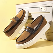 ieftine Loafers casual-Mocasini casual bărbătești în două culori cu talpă albă – pantofi eleganti, fără slip-on, pentru birou, călătorii și ținute de weekend