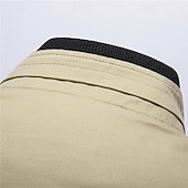 abordables Chaquetas Cargo-Hombre Chaqueta utilitaria Chaqueta tipo cargo Vacaciones Diario Resistencia al desgaste Bolsillo Otoño Invierno Plano Moda Clásico Escote Chino Regular Negro Rojo Caqui Verde Ejército Azul Oscuro