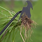 voordelige tuin handgereedschap-onkruidverwijderaar voor in de tuin, onkruidverwijderaar met 4 tanden, onkruidverwijderaar van mangaanstaal, onkruidverwijderaar voor moestuinieren en planten