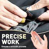 Χαμηλού Κόστους ράψιμο &amp; πλέξιμο &amp; βελονάκι-Σετ 74 τεμαχίων (2*37 σε 1) βελόνες από ατσάλι με μεγάλο μάτι - μακριές και λεπτές χειροποίητες βελόνες ραψίματος και πλεξίματος για χειροποίητες κατασκευές ραπτικής