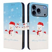Недорогие Чехлы для iPhone-телефон Кейс для Назначение SSamsung Galaxy 17 Pro Max 17 Air i16 15 14 Pro Max Plus 13 Pro Max Кошелек для карт Полная защита тела с ремешком Защита от удара Рождество ТПУ Кожа PU