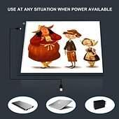 cheap Computers &amp; Tablets-A3 A4 A5 Tracing LED Copy Board Stepless Adjustable Brightness Ultra-Thin USB Power Artcraft LED Trace Light Pad Diamond Painting Board also for X-ray Film Viewer