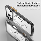 cheap iPhone Cases-Phone Case For Samsung Galaxy 17 Pro Max 17 Air 16 15 14 Pro Max Plus 13 Pro Max Back Cover Magnetic Adsorption Support Wireless Charging Kickstand Non-Yellowing Retro TPU Acrylic