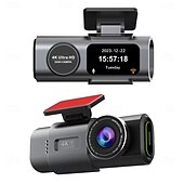 cheap Car Rear View Camera-HD 4K front camera 1080P rear camera dashcam with WiFi mobile connectivity and 1.5 inch IPS screen for loop recording.
