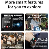 tanie Smartwatche-P51 Inteligentny zegarek 1.91 in Inteligentny zegarek Bluetooth Stoper Krokomierz Powiadamianie o połączeniu telefonicznym Rejestrator snu Pulsometry Kompatybilny z Android iOS IP 67 Ekran dotykowy