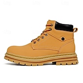 preiswerte Arbeitsschuhe-Outdoor-Arbeitsstiefel für Herren – robuste Schnürstiefeletten mit dicker Sohle zum Wandern, Bauen, für die Arbeit auf dem Bauernhof und für die tägliche Freizeit