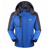 economico Fleece &amp; Giacche 3 in 1-Per uomo Giacca softshell Giacca da escursionismo Giacca in Pile Giacca termica Inverno All&#039;aperto Patchwork Calore Termico Impermeabile Antivento Top Nero Verde militare Rosso Blu Blu scuro