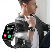 رخيصةأون ساعات ذكية-P6MAX ساعة ذكية 1.96 بوصة سمارت ووتش بلوتوث عداد الخطى متتبع النوم رصد معدل ضربات القلب تذكير المستقرة أجد هاتفي متوافق مع IP 67 رصد معدل ضربات القلب مكالمات بدون يد رياضات العناية الصحية