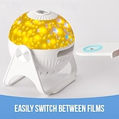 economico Lampada proiettore e proiettore laser-proiettore di galassie, proiettore di stelle per camera da letto - luce notturna a forma di stella per bambini - proiettore spaziale da soffitto con rotazione automatica a 360 gradi - proiettore del