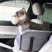 billiga Sätesövdrag till bilen-mysig bilbarnstol för små husdjur, bärbar bilbarnstol för hundar - bärbar bilbarnstol för hundar &amp;Kattväska med säker spännestängning i polyestermaterial för små till medelstora husdjur