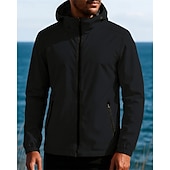 halpa Vedenpitävät takit-Miesten Tuulitakki Softshell-takki Vaellustakki Ulko- Vedenkestävä Tuulenkestävä Vaellusasut Vaellusvaatteet Syksy Topit Telttailu / Retkely / Luolailu Juoksu Yhtenäinen väri Musta Punainen Sininen