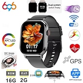 abordables Montres connectées-LM29 Montre intelligente 2.06 pouce Smartwatch Montre Connectée Bluetooth 4G Podomètre Rappel d&#039;appel Moniteur d&#039;Activité Compatible avec Android iOS Hommes GPS Longue Veille Appels Mains Libres IP68