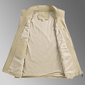 Χαμηλού Κόστους Ανδρικό Γιλέκο Ψαρέματος-Ανδρικά Veste Gilet Γιλέκο ψαρέματος ΕΞΩΤΕΡΙΚΟΥ ΧΩΡΟΥ Καθημερινά Μοντέρνα Καθημερινό Άνοιξη Φθινόπωρο Κουμπώσου Τσέπη Νάιλον Άνετο Σκέτο Φερμουάρ Όρθιος Γιακάς Κανονικό Μαύρο Λευκό Χακί Πράσινο Χακί