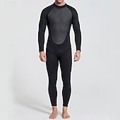 abordables Lycra de surf-Homme Maillots de bain intégraux Combinaison Fine UPF50+ manche longue Maillot de Bain Fermeture Eclair Dorsale Natation Plongée Surf Plongée en apnée Patchwork Été Printemps Automne