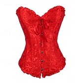 cheap Corsets-Women&#039;s Corset Shapewear Waist Cincher Shapewear Sexy Corset Sexy Sweet Pure Color Backless Vacation Party Street Sleeveless Corset Black White Red Beige Spring Fall Tailored Fit