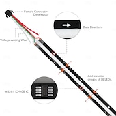 cheap Smart Strip Lights-RGB Smart IC COB LED Strip Light Addressable 16.4ft 12V Color Flowing Strip Light Multicolor Flexible Tape Lights with APP Control/Music Modefor TVBedroomParty DIY Decoration