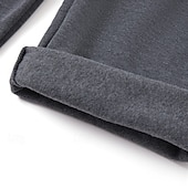 billiga Raka ben-Herr Joggingbyxor Fleecebyxor Långbyxor Casual byxor Träningsbyxor med raka ben Snörning Elastisk midja Flerpack Slät Komfort Varm Fullängd Utomhus Dagligen Utekväll Mode Etnisk Stil Lös passning