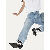 ゴールドのスタッズとメタルトゥが付いたレディースのブラックレザーウエスタンアンクルブーツ - ファッションストリートウェアやパーティーに最適なカウボーイスタイルのチャンキーヒールブーツ お買い得  チェルシーブーツ-ゴールドのスタッズとメタルトゥが付いたレディースのブラックレザーウエスタンアンクルブーツ - ファッションストリートウェアやパーティーに最適なカウボーイスタイルのチャンキーヒールブーツ