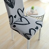 כיסוי לכיסא אוכל נמתח, כיסוי מושב קצר נשלף ורחיץ ידידותי לחיות מחמד, מגן כיסא עמיד למלון, חדר אוכל, אירועים, מסיבת חתונה זול כיסוי כיסא אוכל-כיסוי לכיסא אוכל נמתח, כיסוי מושב קצר נשלף ורחיץ ידידותי לחיות מחמד, מגן כיסא עמיד למלון, חדר אוכל, אירועים, מסיבת חתונה