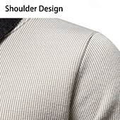 cheap Men&#039;s Pullover Sweater-Men&#039;s Pullover Sweater Jumper Knit Sweater Ribbed Knit Regular Tops Knitted Fleece Plain Turndown Fashion Basic Vacation Daily Wear Clothing Apparel Winter Black Dark Gray S M L