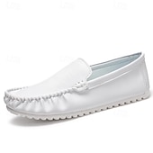 preiswerte Sneaker für Herren-Rote Slipper aus Kunstleder für Herren – leichte Freizeitschuhe für den Alltag und auf Reisen