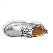 economico Scarpe Oxford-scarpe oxford nere lucide da uomo – scarpe eleganti stringate in vernice con suola spessa per feste serali, moda gotica, concerti e occasioni speciali