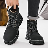 preiswerte Arbeitsschuhe-Outdoor-Arbeitsstiefel für Herren – robuste Schnürstiefeletten mit dicker Sohle zum Wandern, Bauen, für die Arbeit auf dem Bauernhof und für die tägliche Freizeit