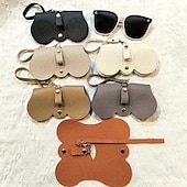 Недорогие Хранение вещей и организация пространства-Мягкая кожаная сумка для солнцезащитных очков, 5 пар, портативный футляр для очков для женщин и мужчин, мягкий войлочный органайзер для очков с ремешком