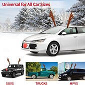 Недорогие Украшения для улицы-рождественская машина оленьи рога &amp;рождественские украшения для носа, лучше всего подходящие для окон и крыш &amp;Комплект для установки решетки радиатора Rudolph Reinhardt - праздничные аксессуары для