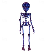 levne Party Supplies-3D tištěné kostrové lidské klouby pohyblivé dětské halloweenské hračky kreativní samolepky na ledničku