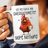 cheap Mugs &amp; Cups-Funny Gift Mug Let Me Check My Giveashitometer Nope Nothing Fun Christmas Gifts For Coworkers Friends Family