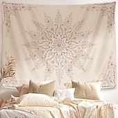 billiga Gobelänger-Tapestry Banners Blanket Mandala Bohemian Boho 3D Bedroom Living Room Dorm Teens Room College Dorm Wall Porch Home Decor
