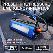 cheap Vehicle Repair Tools-Car Starter Power Bank Car Tire Compressor Portable Charger Car Jump Starter Air pump Booster Auto Emergency Start