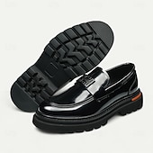 Недорогие Кожаные лоферы премиум-класса-Мужские коричневые пенни-лоферы из натуральной кожи – элегантные туфли без застежек для офиса, свадеб и официальных мероприятий