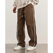 Χαμηλού Κόστους casual παντελόνι-Ανδρικά Παντελόνια Τεχνολογικά παντελόνια Casual παντελόνι Κορδόνι Τσέπη Ελαστική μέση Stea Άνεση Υπαίθρια Αθλήματα Καθημερινά Μοντέρνα Καθημερινό Μαύρο Βαθυγάλαζο Μικροελαστικό